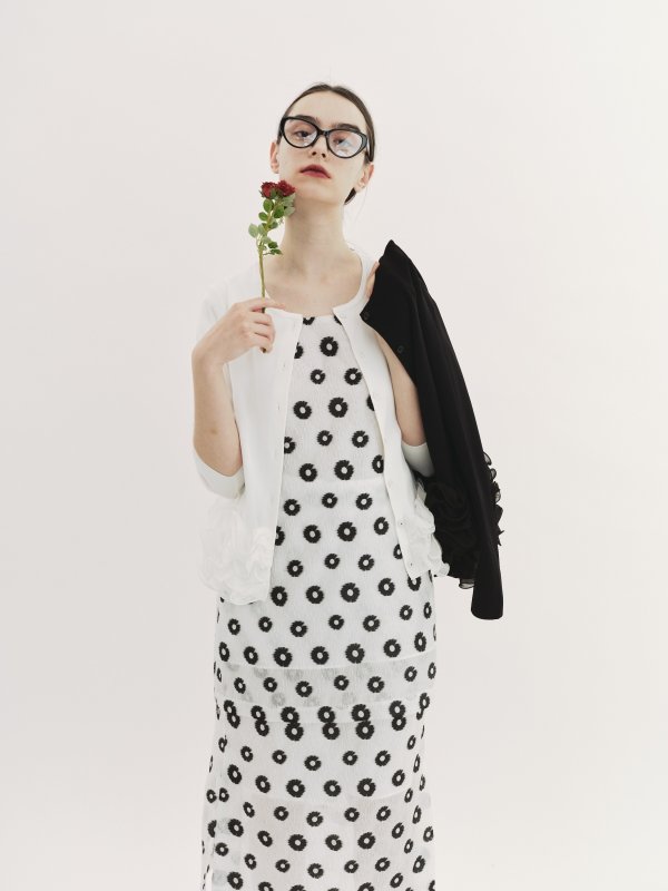 画像8: Bicolor jacquard skirt (8)