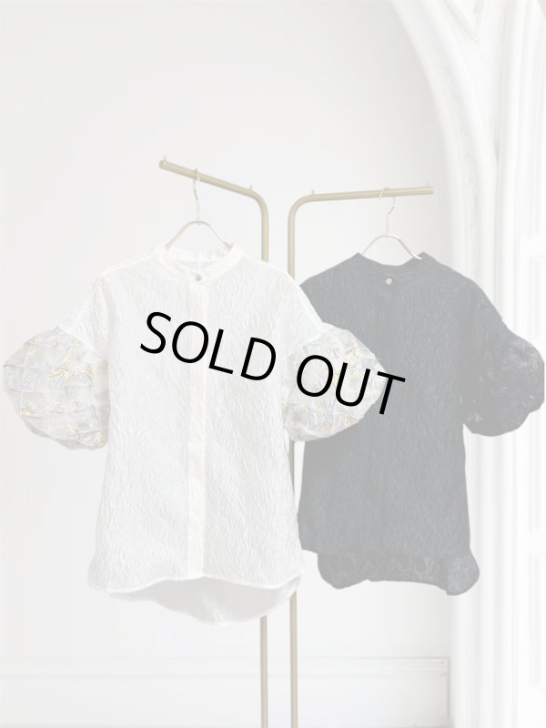 画像1: Jacquard Lantern Blouse (1)