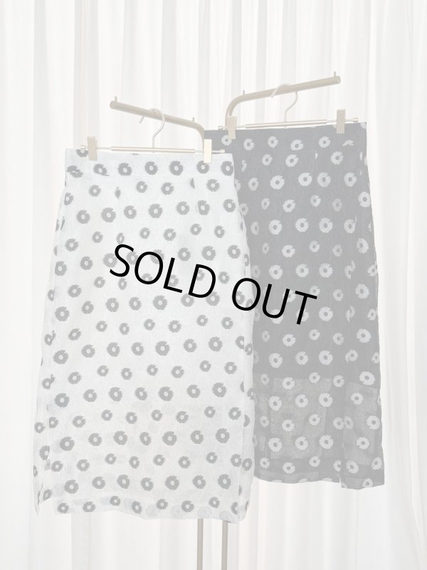 画像1: Bicolor jacquard skirt (1)