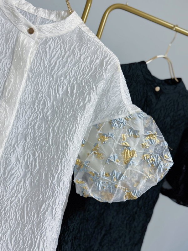 画像3: Jacquard Lantern Blouse (3)