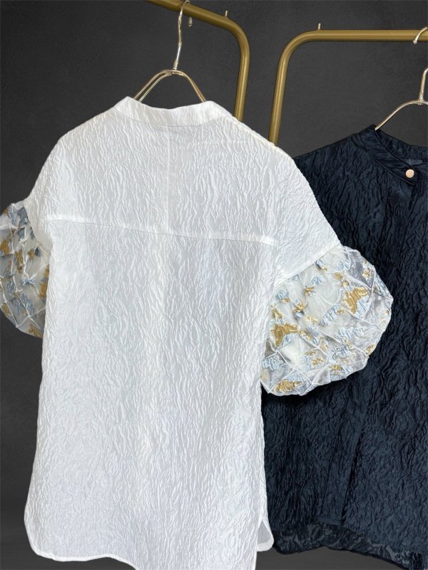 画像2: Jacquard Lantern Blouse (2)