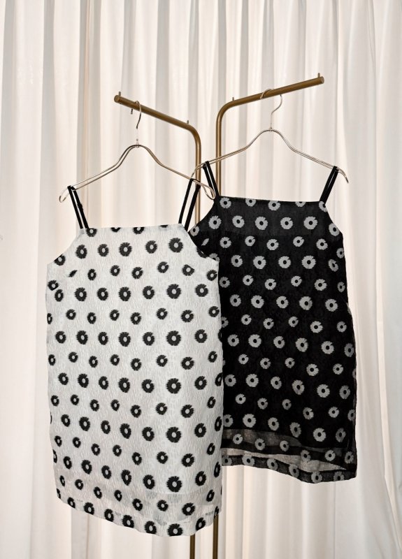 画像1: Bicolor jacquard camisole (1)