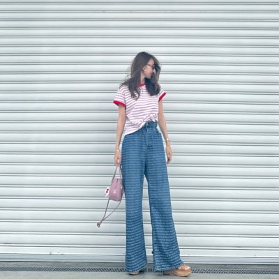 画像2: Multicolor boarder T shirt