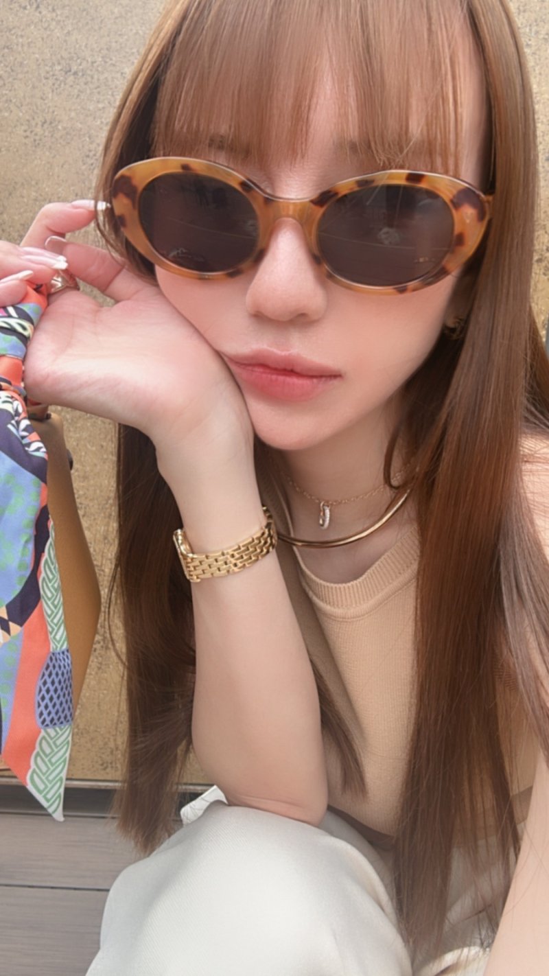 画像2: Elongated tortoiseshell Sunglasses 