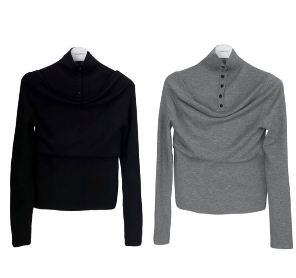 画像1: 3way Layered Off-Shoulder Knit  (1)