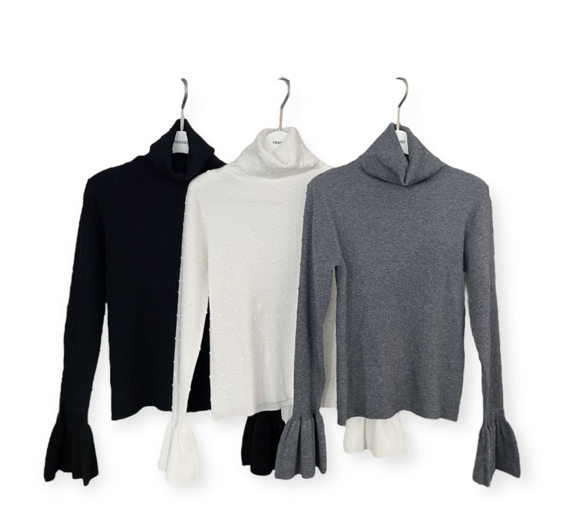 画像2: Petal-Cuff dotrib Turtle Knit★IVORYのみ限定受注 (2)