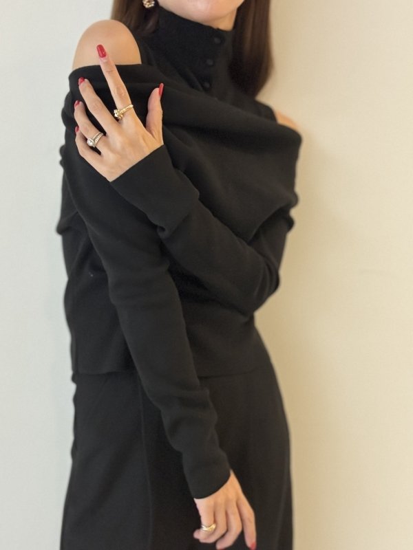 画像12: 限定受注予約販売★3way Layered Off-Shoulder Knit  (12)