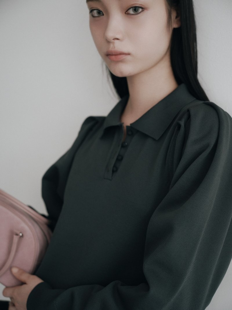 画像2: 限定受注予約販売★Ruffled-Hem Polo Dress