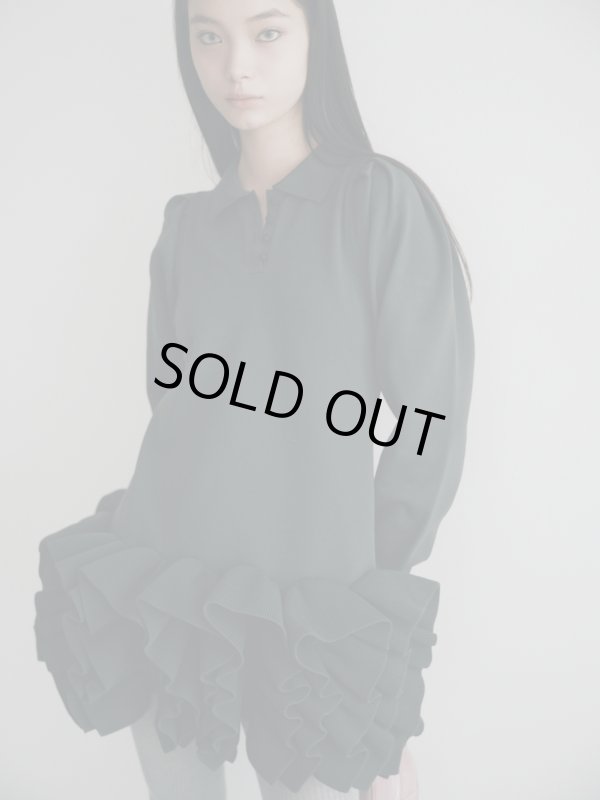 画像6: Ruffled-Hem Polo Dress (6)