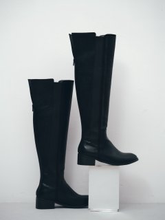 hiand 今期　ロングブーツ　25cm 試着のみ　ブラック 限定受注予約販売⭐︎Chelsea Long Boots - HIAND