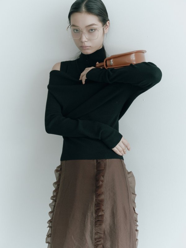 画像7: 限定受注予約販売★3way Layered Off-Shoulder Knit  (7)