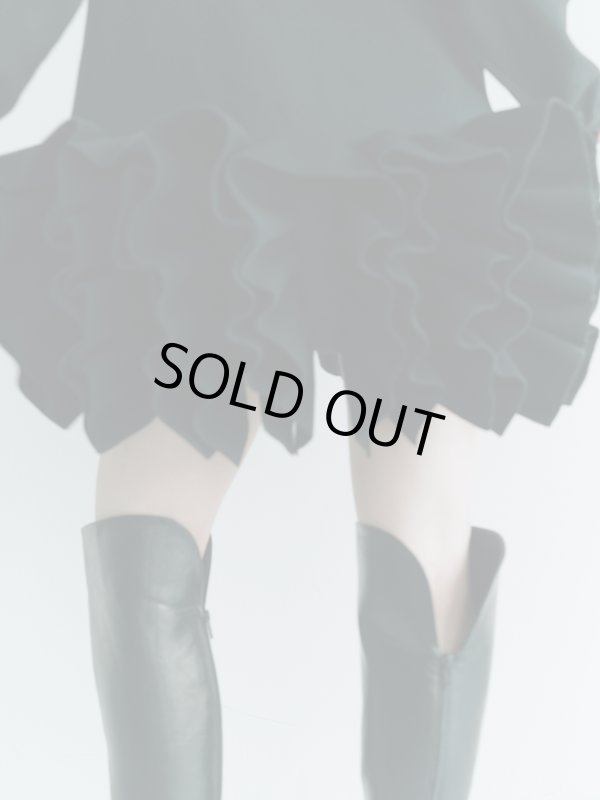 画像19: Ruffled-Hem Polo Dress (19)