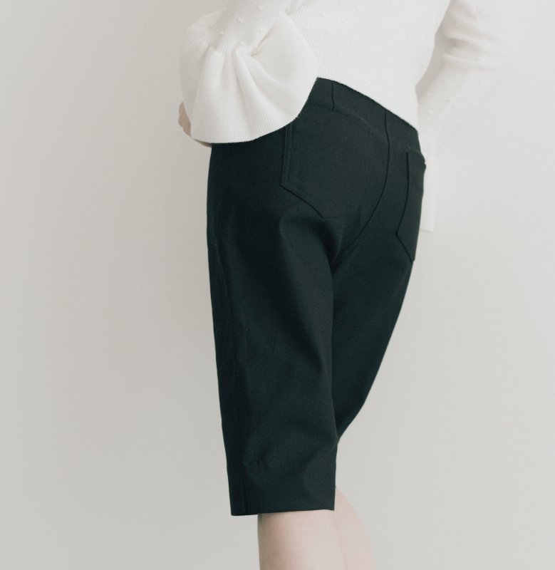 画像2: Stretch Straight Half Pants (2)