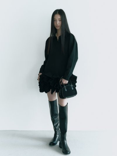 画像1: Round-top Knee-High Boots