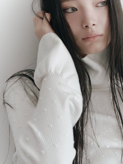 画像1: Petal-Cuff dotrib Turtle Knit