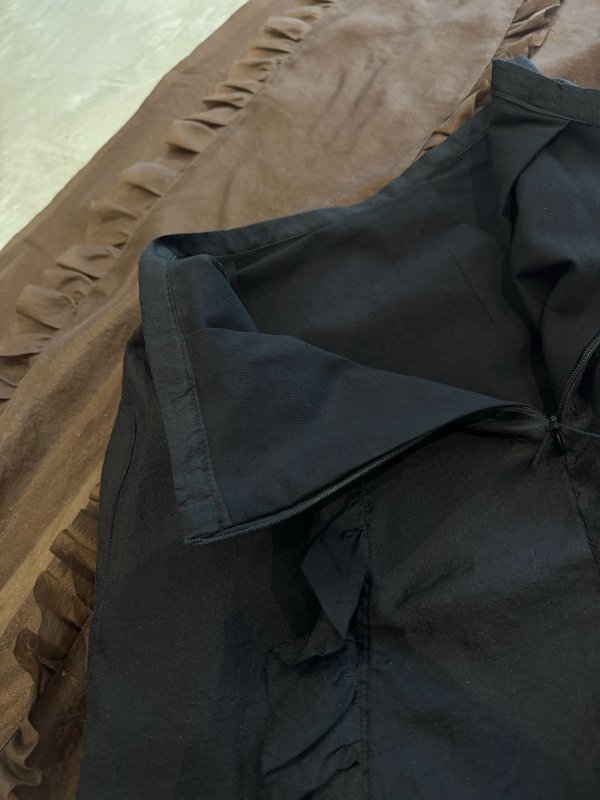 画像2: Sheer Frill Slit Skirt (2)