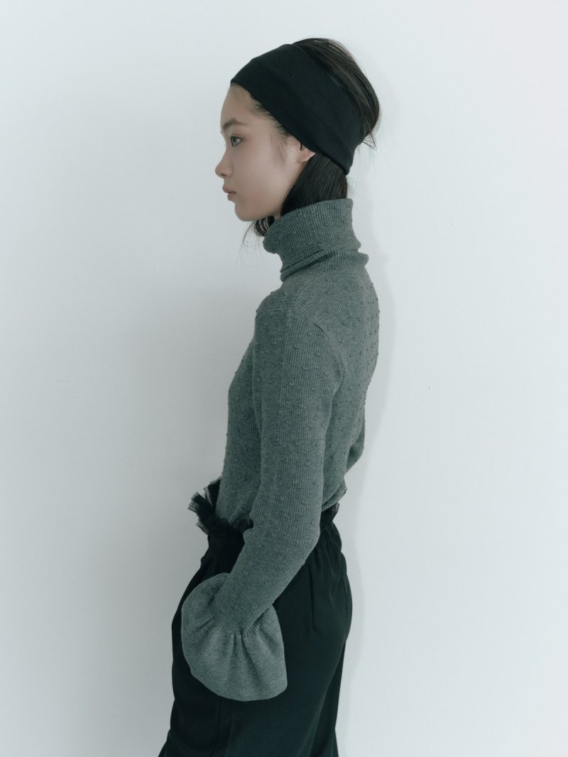 画像2: Petal-Cuff dotrib Turtle Knit★IVORYのみ限定受注