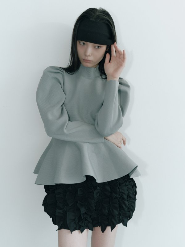 画像10: 3D Peplum Ruffle Tops★IVORYのみ限定受注 (10)