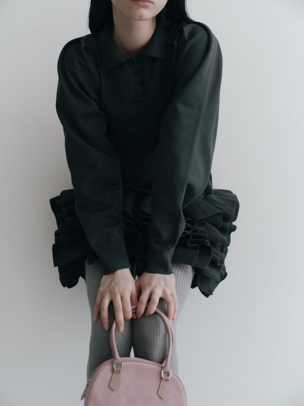 画像6: 限定受注予約販売★Ruffled-Hem Polo Dress (6)