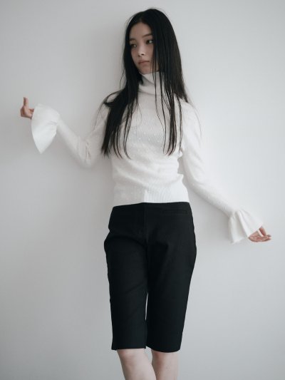 画像1: Stretch Straight Half Pants