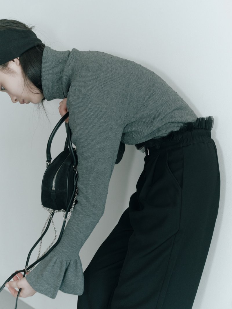 画像3: Tucked tulle ruffled pants