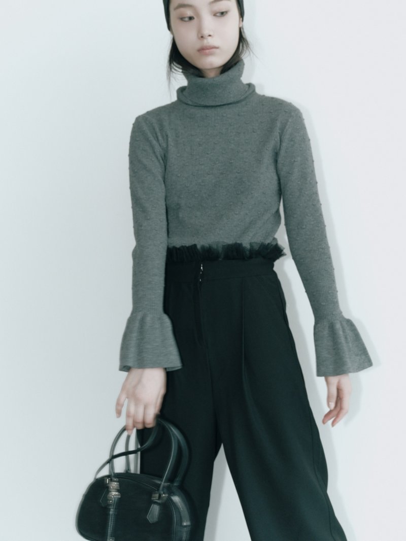 画像2: Tucked tulle ruffled pants