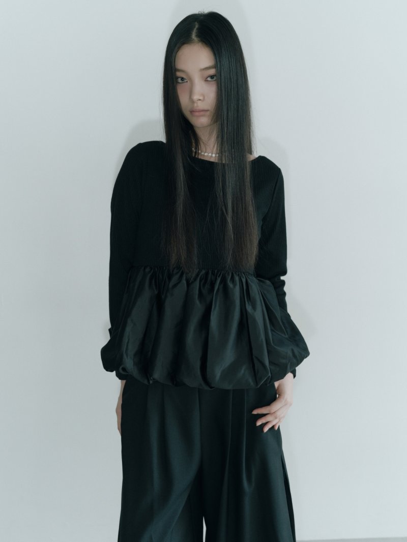 画像3: Satin Balloon Rib PO