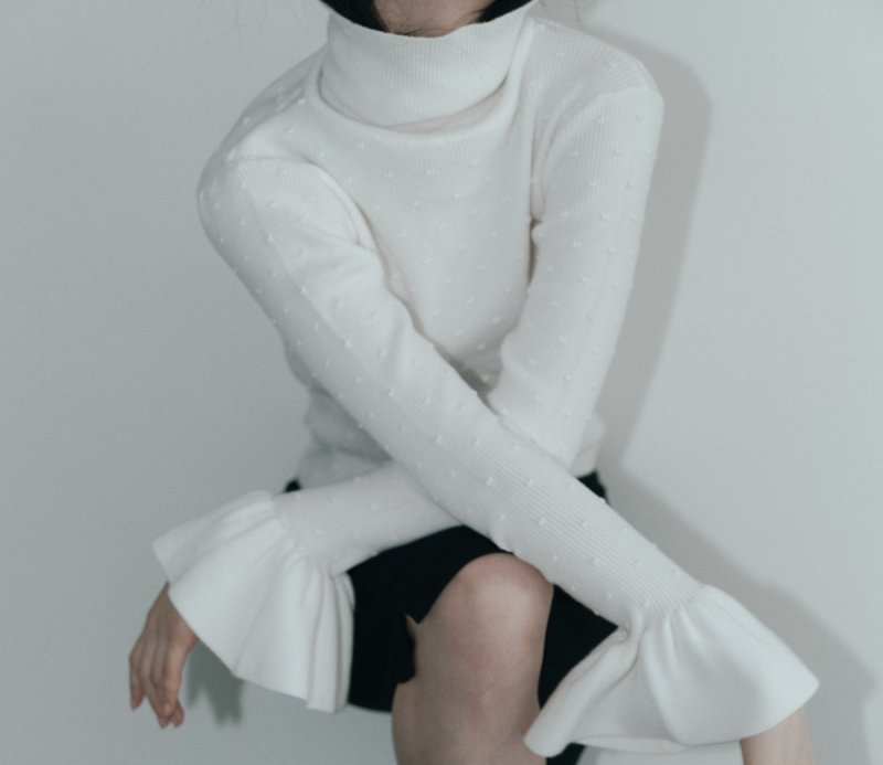 画像1: Petal-Cuff dotrib Turtle Knit★IVORYのみ限定受注 (1)