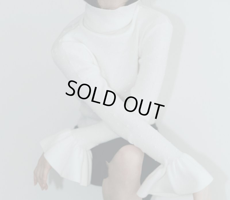 画像1: Petal-Cuff dotrib Turtle Knit (1)