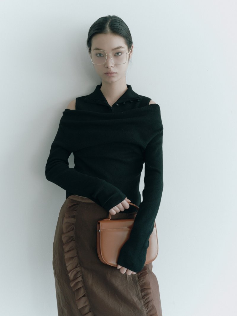 画像1: 限定受注予約販売★3way Layered Off-Shoulder Knit