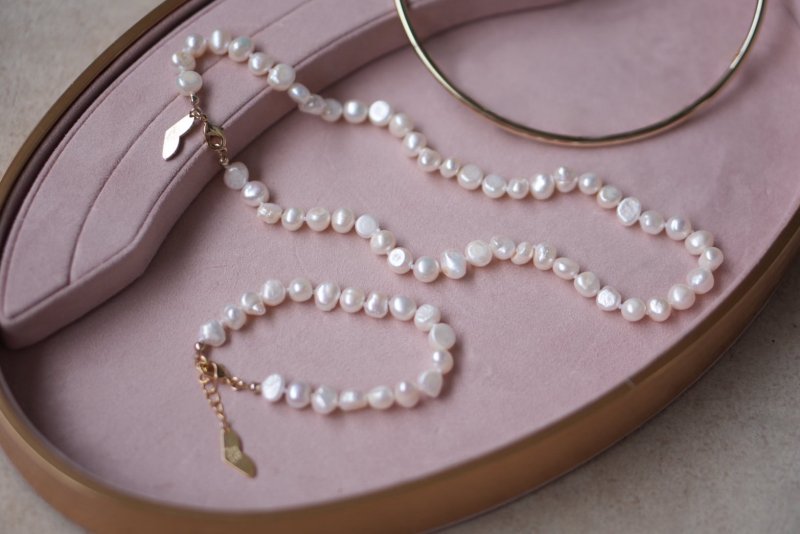 画像1: Drops Pearl Bracelet  (1)