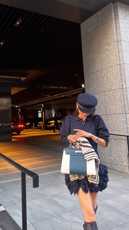 画像10: Ruffled-Hem Polo Dress★WHITE、BROWNのみ限定受注予約販売 (10)