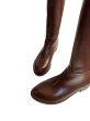 画像5: Round-top Knee-High Boots(Brown) (5)