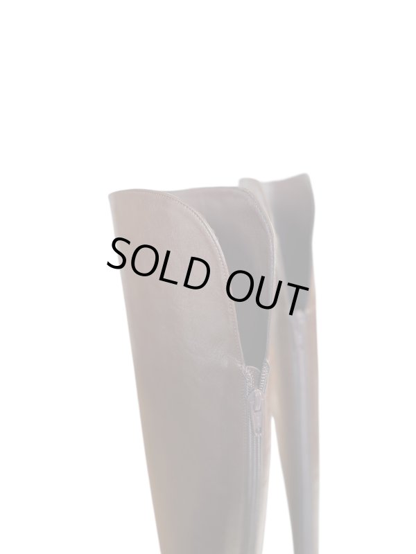 画像3: Round-top Knee-High Boots(Brown) (3)