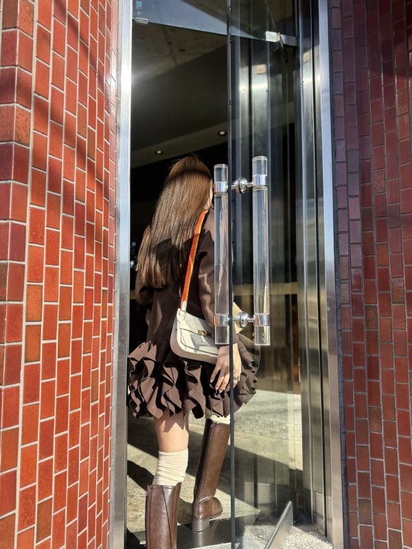 画像21: Ruffled-Hem Polo Dress★WHITE、BROWNのみ限定受注予約販売 (21)