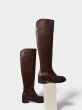 画像1: Round-top Knee-High Boots(Brown) (1)