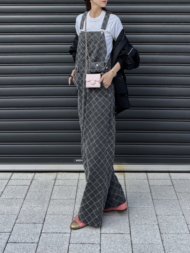 画像1: Crochet Pattern Overall Pants