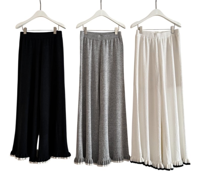 画像2: Bouclé Contrast Pants (2)