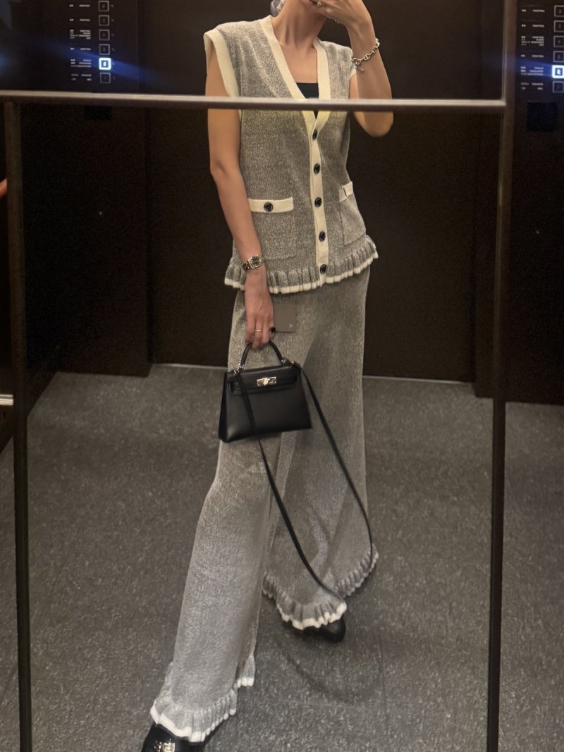 画像3: Bouclé Contrast Pants