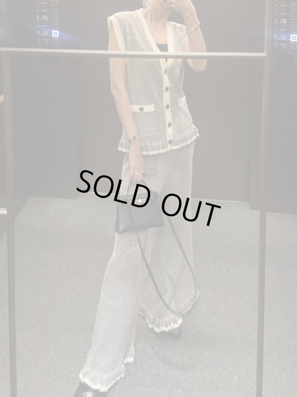 画像7: Bouclé Contrast Vest (7)