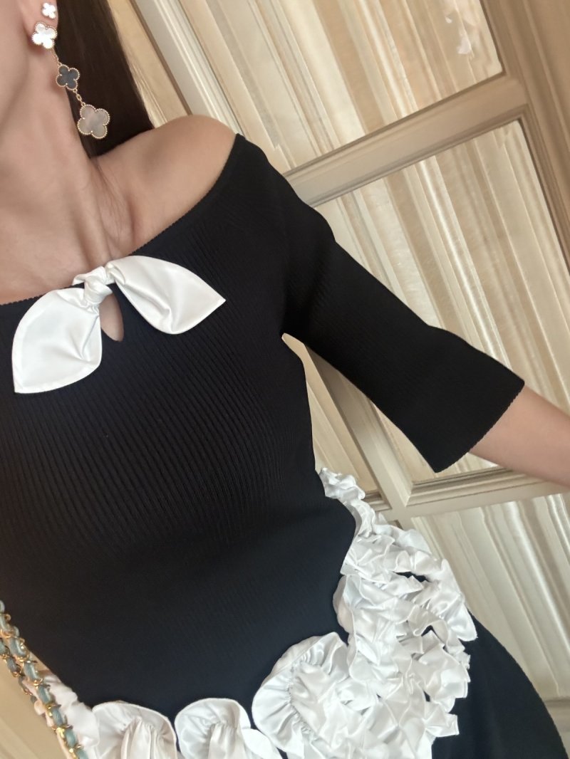 画像3: Ribbon Frill Peplum Top