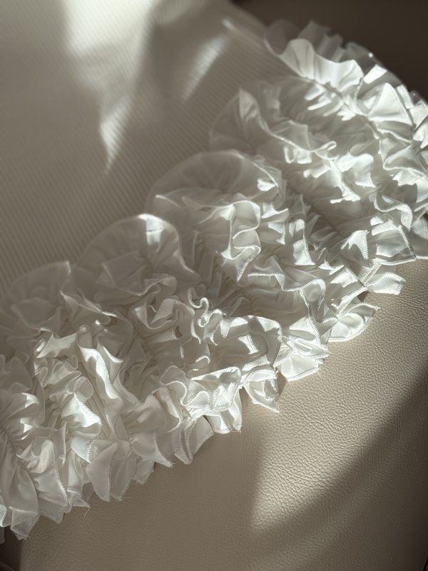 画像4: Ribbon Frill Peplum Top (4)