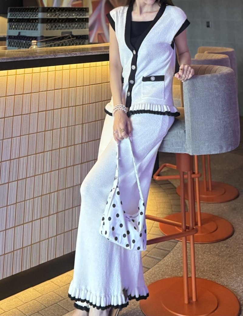 画像2: Bouclé Contrast Pants