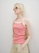 画像3: 2WAY Flower Detail Rib Tank Top (3)