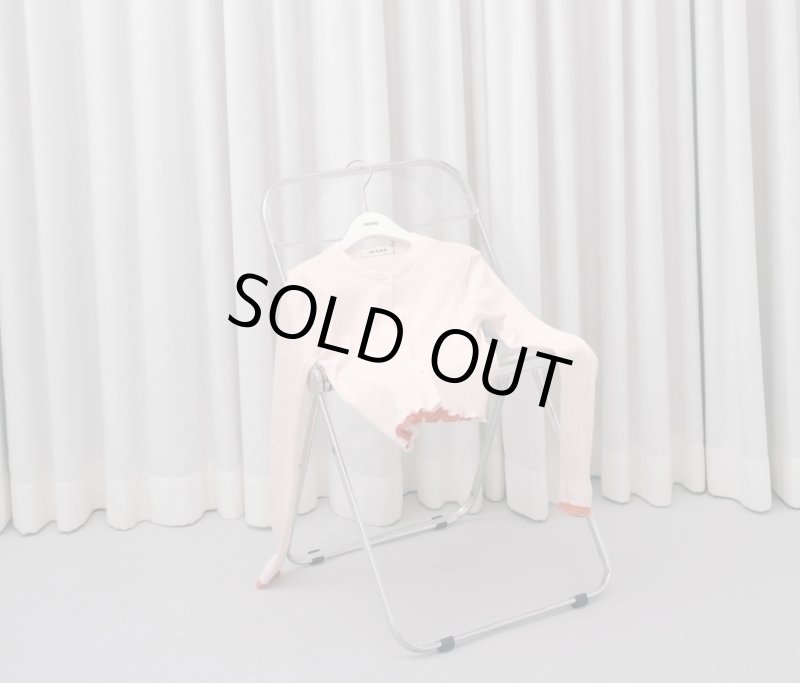 画像4: 限定予約販売-Two-Tone Rib Cardigan Top (4)