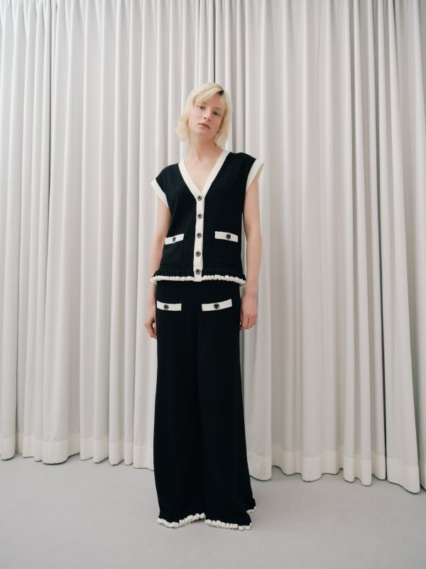 画像13: Bouclé Contrast Vest (13)