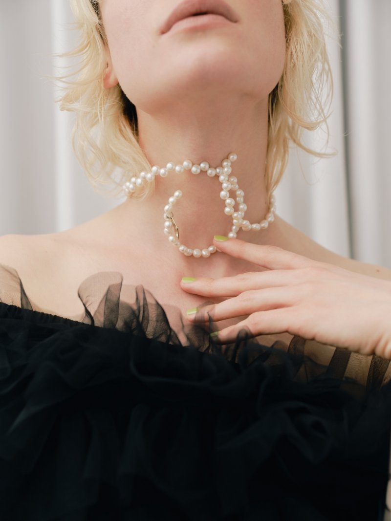 画像3: 2way Pearl wire bracelet