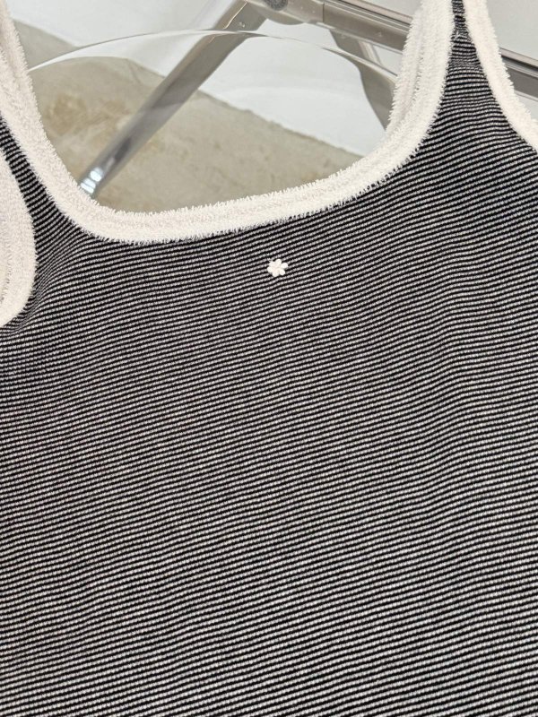 画像6: 2WAY Flower Detail Rib Tank Top (6)