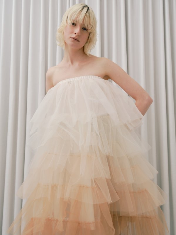 画像2: 限定予約販売★Gradient Tulle 2way Skirt (2)