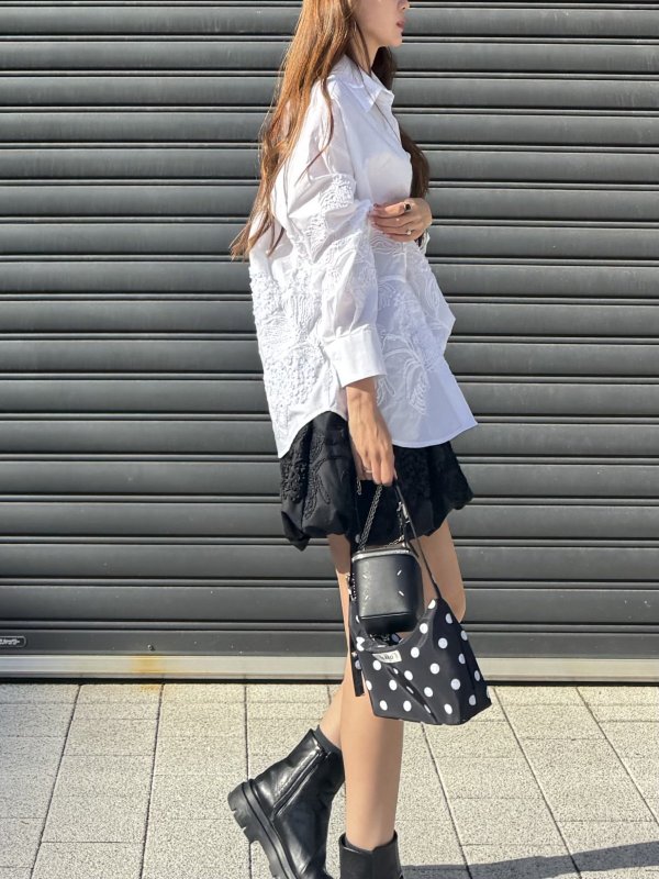 画像6: Floral Embroidery Shirt Top (6)
